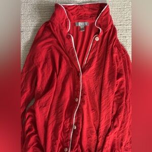 J Crew Red PJ Set